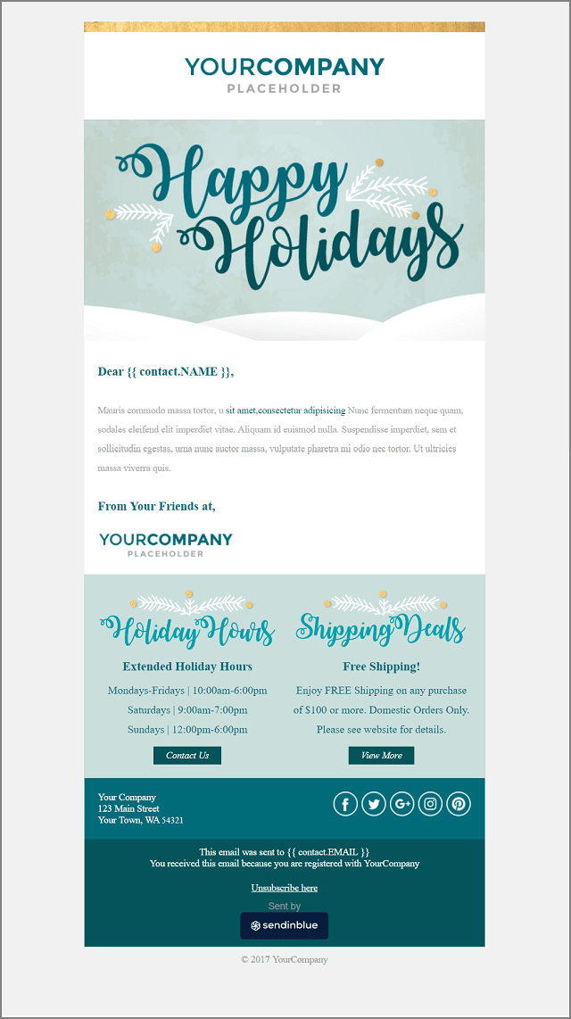 10 Free Christmas Email Templates [100 Mobile Responsive]
