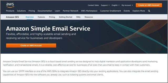 Amazon SES - Cheapest SMTP Service