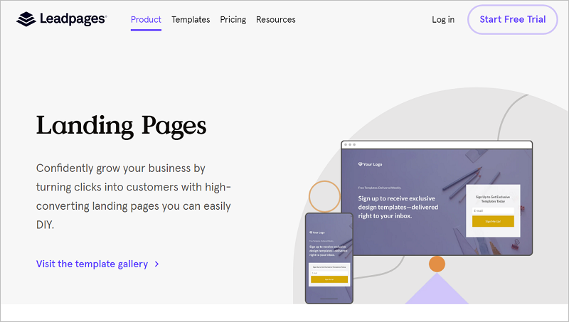 Leadpages - Landing Page Builders For Affiliate Marketers