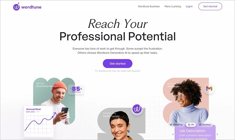 Wordtune - Simple WordAi Alternative